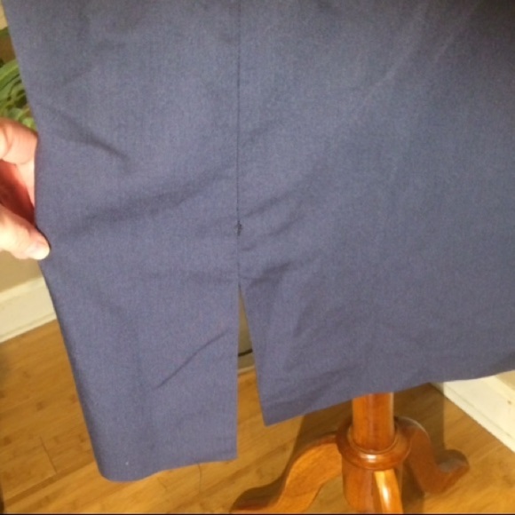 Vintage Navy Blue Pencil Skirt - Picture 8 of 8